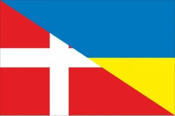 Прапор «Україна-Данія» (дружній). Варіант-01 Прапор «Україна-Данія» (дружній). Варіант-01
