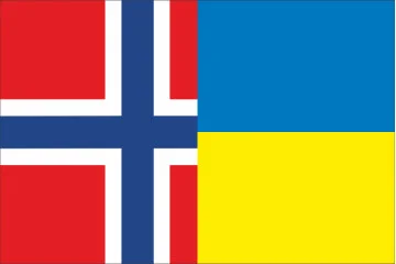 Флаг «Украина-Норвегия» (дружественный). Вариант-02 Флаг «Украина-Норвегия» (дружественный). Вариант-02