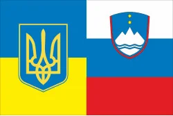 Флаг «Украина-Словения» (дружественный). Вариант-01 Флаг «Украина-Словения» (дружественный). Вариант-01