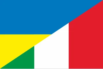 Флаг «Украина-Италия» (дружественный). Вариант-01 Флаг «Украина-Италия» (дружественный). Вариант-01