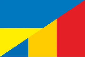 Прапор «Україна-Румунія» (дружній). Варіант-01