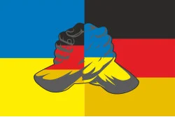 Флаг «Украина-Германия» (дружественный). Вариант-05 Флаг «Украина-Германия» (дружественный). Вариант-05