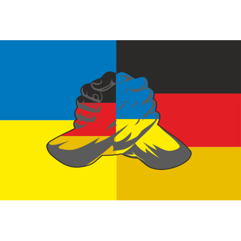 Прапор «Україна-Німеччина» (дружній). Варіант-05