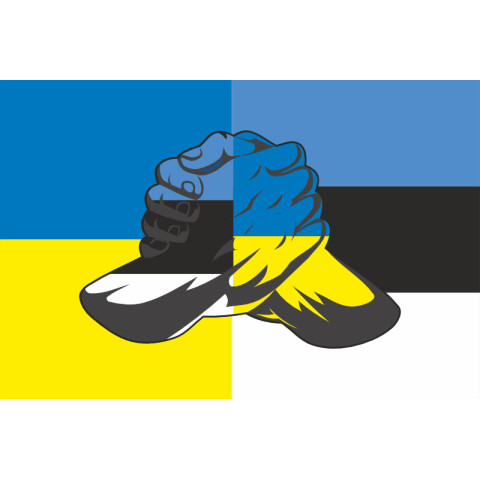 Прапор «Україна-Естонія» (дружній). Варіант-05 Прапор «Україна-Естонія» (дружній). Варіант-05