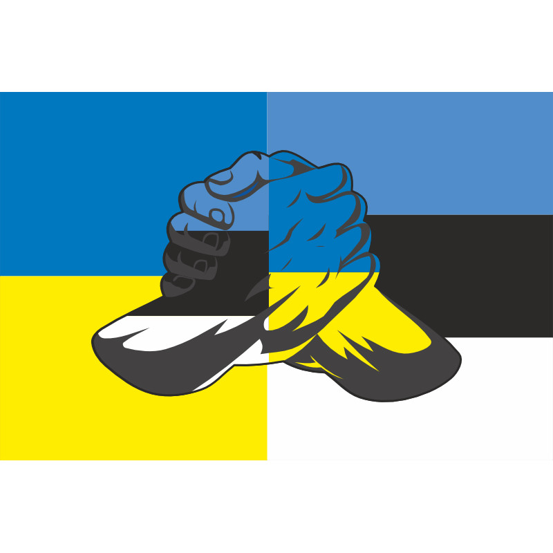Прапор «Україна-Естонія» (дружній). Варіант-05 Прапор «Україна-Естонія» (дружній). Варіант-05