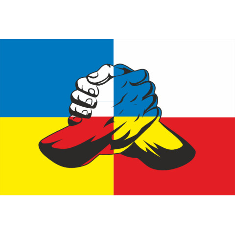 Флаг «Украина-Польща» (дружественный). Вариант-06 Флаг «Украина-Польща» (дружественный). Вариант-06