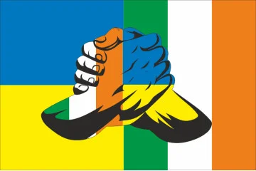 Прапор «Україна-Ірландія» (дружній). Варіант-01 Прапор «Україна-Ірландія» (дружній). Варіант-01