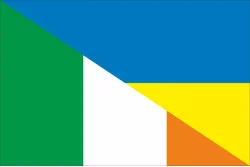 Флаг «Украина-Ирландия» (дружественный). Вариант-02 Флаг «Украина-Ирландия» (дружественный). Вариант-02