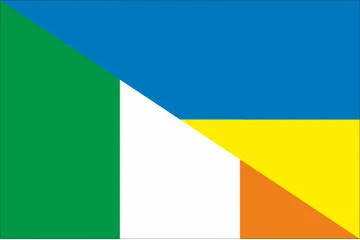 Прапор «Україна-Ірландія» (дружній). Варіант-02 Прапор «Україна-Ірландія» (дружній). Варіант-02