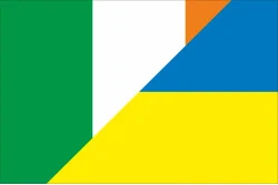 Флаг «Украина-Ирландия» (дружественный). Вариант-03 Флаг «Украина-Ирландия» (дружественный). Вариант-03