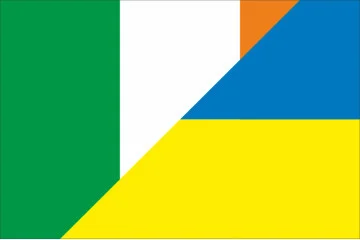 Прапор «Україна-Ірландія» (дружній). Варіант-03 Прапор «Україна-Ірландія» (дружній). Варіант-03
