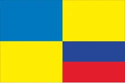 Флаг «Украина-Колумбия» (дружественный). Вариант-02