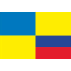 Прапор «Україна-Колумбія» (дружній). Варіант-02 Прапор «Україна-Колумбія» (дружній). Варіант-02