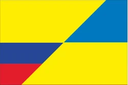 Флаг «Украина-Колумбия» (дружественный). Вариант-03