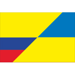 Прапор «Україна-Колумбія» (дружній). Варіант-03 Прапор «Україна-Колумбія» (дружній). Варіант-03