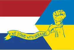 Флаг «Украина-Нидерланды» (дружественный). Вариант-04 Флаг «Украина-Нидерланды» (дружественный). Вариант-04