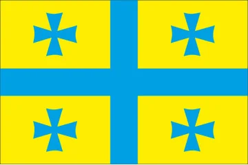 Флаг Украина-Грузия (дружественный). Вариант-01 Флаг Украина-Грузия (дружественный). Вариант-01