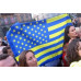 Флаг «Украина-США» (дружественный). Вариант-01 Флаг «Украина-США» (дружественный). Вариант-01