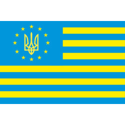 Прапор України-США-Євросоюз, дружній