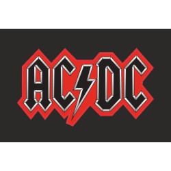 Флаг рок-группы AC/DC. Вариант-02 Флаг рок-группы AC/DC. Вариант-02