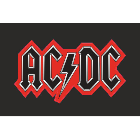 Флаг рок-группы AC/DC. Вариант-02 Флаг рок-группы AC/DC. Вариант-02