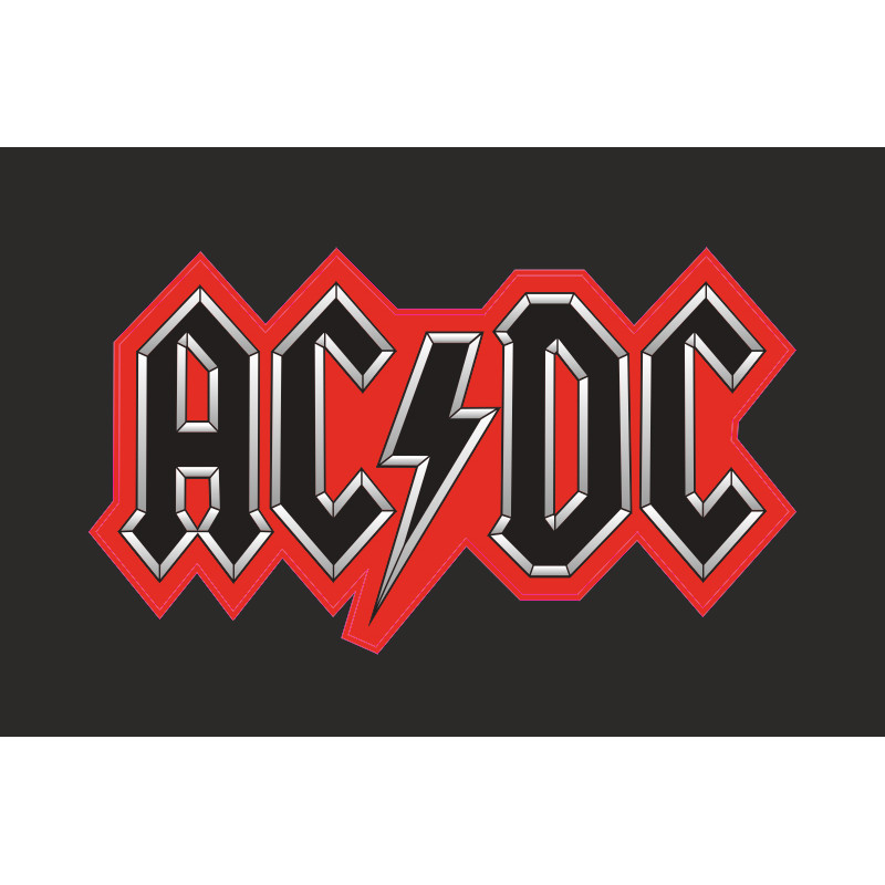 Флаг рок-группы AC/DC. Вариант-02 Флаг рок-группы AC/DC. Вариант-02
