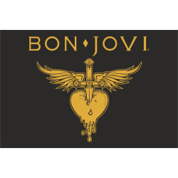 Флаг рок-группы Bon Jovi. Вариант-02 Флаг рок-группы Bon Jovi. Вариант-02
