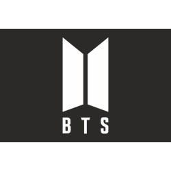 Флаг рок-группы BTS (Bangtan Boys или Beyond The Scene). Вариант-02 Флаг рок-группы BTS (Bangtan Boys или Beyond The Scene). Вариант-02