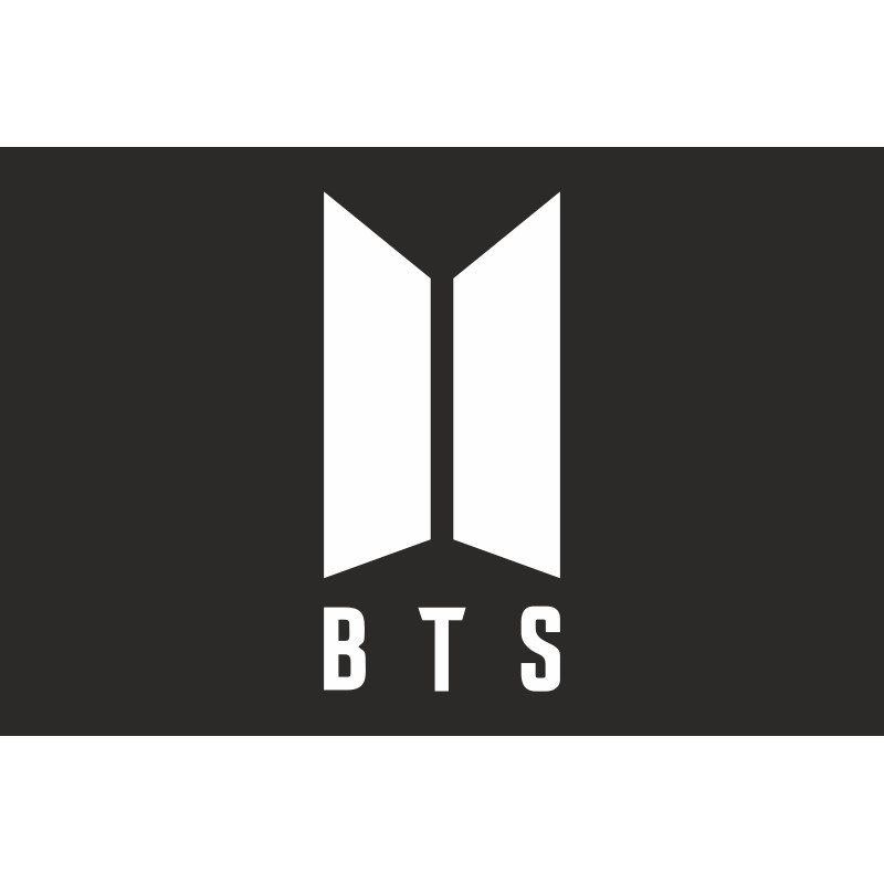 Флаг рок-группы BTS (Bangtan Boys или Beyond The Scene). Вариант-02 Флаг рок-группы BTS (Bangtan Boys или Beyond The Scene). Вариант-02