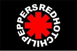 Флаг рок-группы Red Hot Chili Peppers. Вариант-02 Флаг рок-группы Red Hot Chili Peppers. Вариант-02