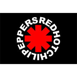 Флаг рок-группы Red Hot Chili Peppers. Вариант-02 Флаг рок-группы Red Hot Chili Peppers. Вариант-02