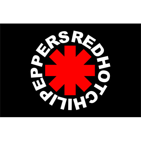 Флаг рок-группы Red Hot Chili Peppers. Вариант-02 Флаг рок-группы Red Hot Chili Peppers. Вариант-02