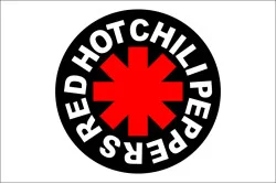 Флаг рок-группы Red Hot Chili Peppers. Вариант-03 Флаг рок-группы Red Hot Chili Peppers. Вариант-03