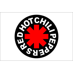 Флаг рок-группы Red Hot Chili Peppers. Вариант-03 Флаг рок-группы Red Hot Chili Peppers. Вариант-03