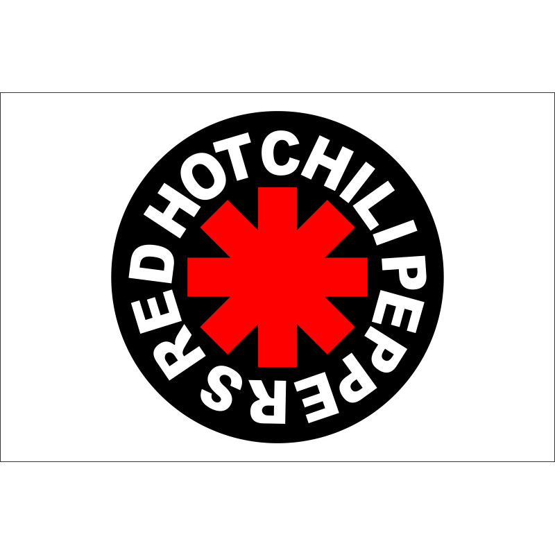 Флаг рок-группы Red Hot Chili Peppers. Вариант-03 Флаг рок-группы Red Hot Chili Peppers. Вариант-03