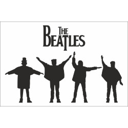 Флаг рок-группы The Beatles. Вариант-03 Флаг рок-группы The Beatles. Вариант-03