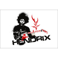 Флаг Jimi Hendrix (рус. Джими Хендрикс). Вариант-01