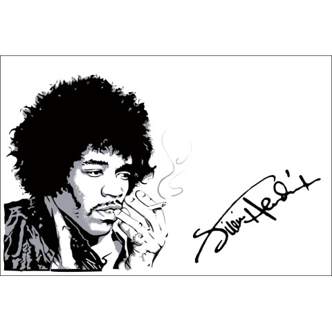 Флаг Jimi Hendrix (рус. Джими Хендрикс). Вариант-03