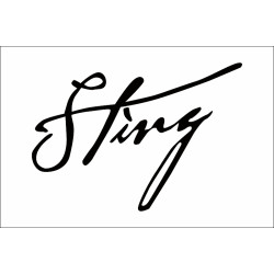 Флаг Sting (рус. Стинг). Вариант-01