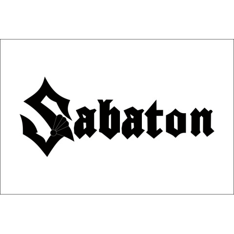 Флаг рок-группы Sabaton (рус. Сабатон). Вариант-02