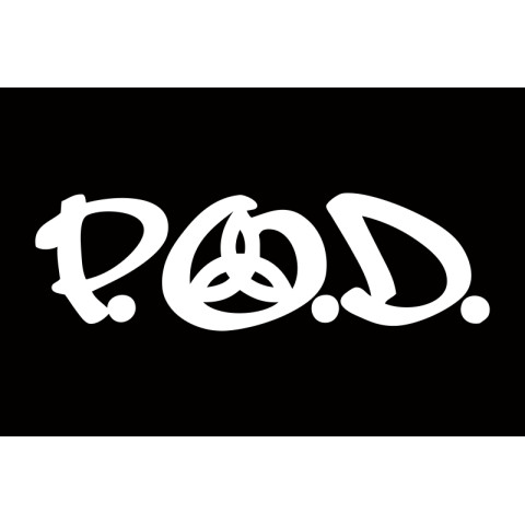 Флаг рок-группы P.O.D. (Payable on Death). Вариант-02