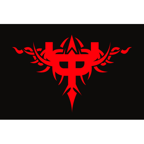 Флаг рок-группы Judas Priest (рус. Джудас Прист). Вариант-02 Флаг рок-группы Judas Priest (рус. Джудас Прист). Вариант-02