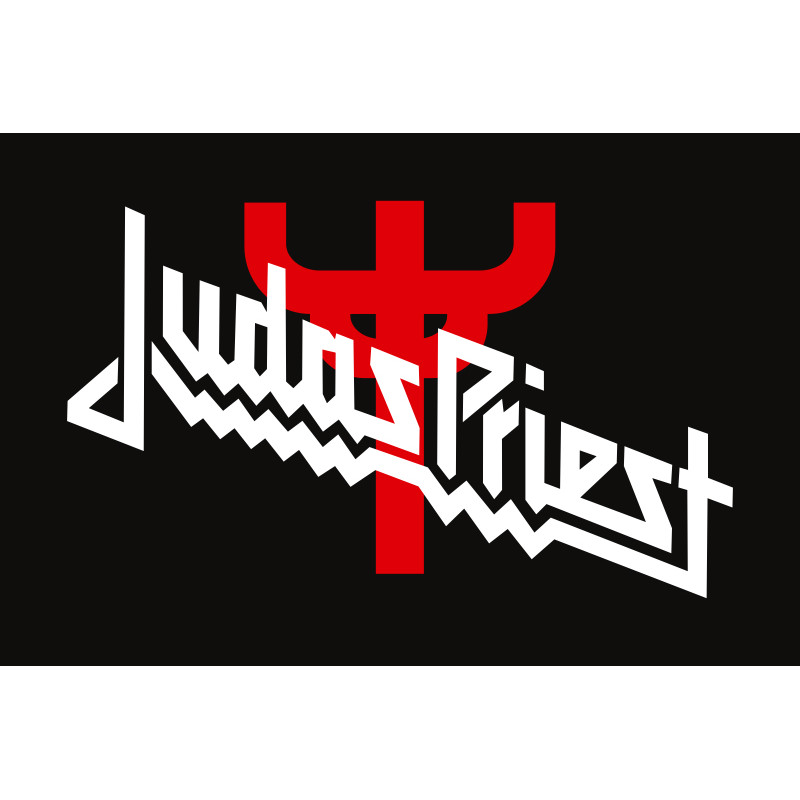 Флаг рок-группы Judas Priest (рус. Джудас Прист). Вариант-03 Флаг рок-группы Judas Priest (рус. Джудас Прист). Вариант-03