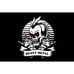 Прапор «Heavy metal» (укр. Хеві-метал). Варіант-02 Прапор «Heavy metal» (укр. Хеві-метал). Варіант-02