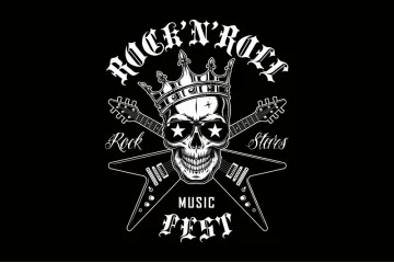 Прапор «Rock and roll» (укр. Рок-н-рол). Варіант-01 Прапор «Rock and roll» (укр. Рок-н-рол). Варіант-01