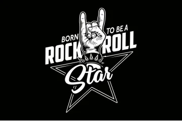 Прапор «Rock and roll» (укр. Рок-н-рол). Варіант-03 Прапор «Rock and roll» (укр. Рок-н-рол). Варіант-03