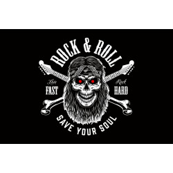 Прапор «Rock and roll» (укр. Рок-н-рол). Варіант-04 Прапор «Rock and roll» (укр. Рок-н-рол). Варіант-04