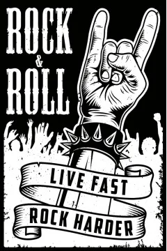 Прапор «Rock and roll» (укр. Рок-н-рол). Варіант-05 Прапор «Rock and roll» (укр. Рок-н-рол). Варіант-05