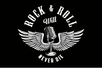 Прапор «Rock and roll» (укр. Рок-н-рол). Варіант-06 Прапор «Rock and roll» (укр. Рок-н-рол). Варіант-06