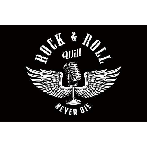 Флаг «Rock and roll» (рос. Рок-н-ролл). Вариант-06 Флаг «Rock and roll» (рос. Рок-н-ролл). Вариант-06